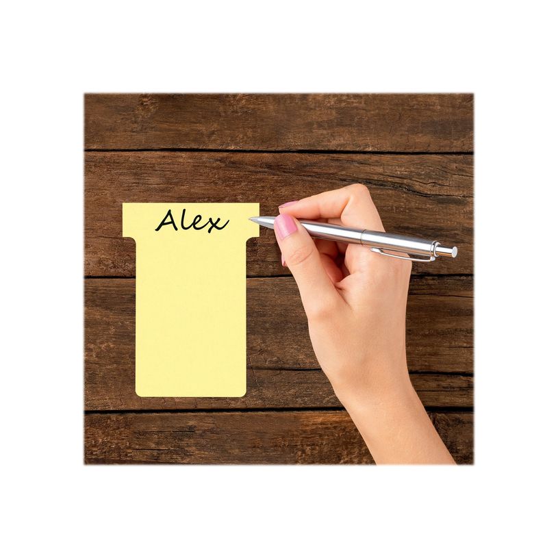 5016812389153-Nobo fiche en T - 8 x 12 cm - jaune (pack de 100)-P_300024030_8-5