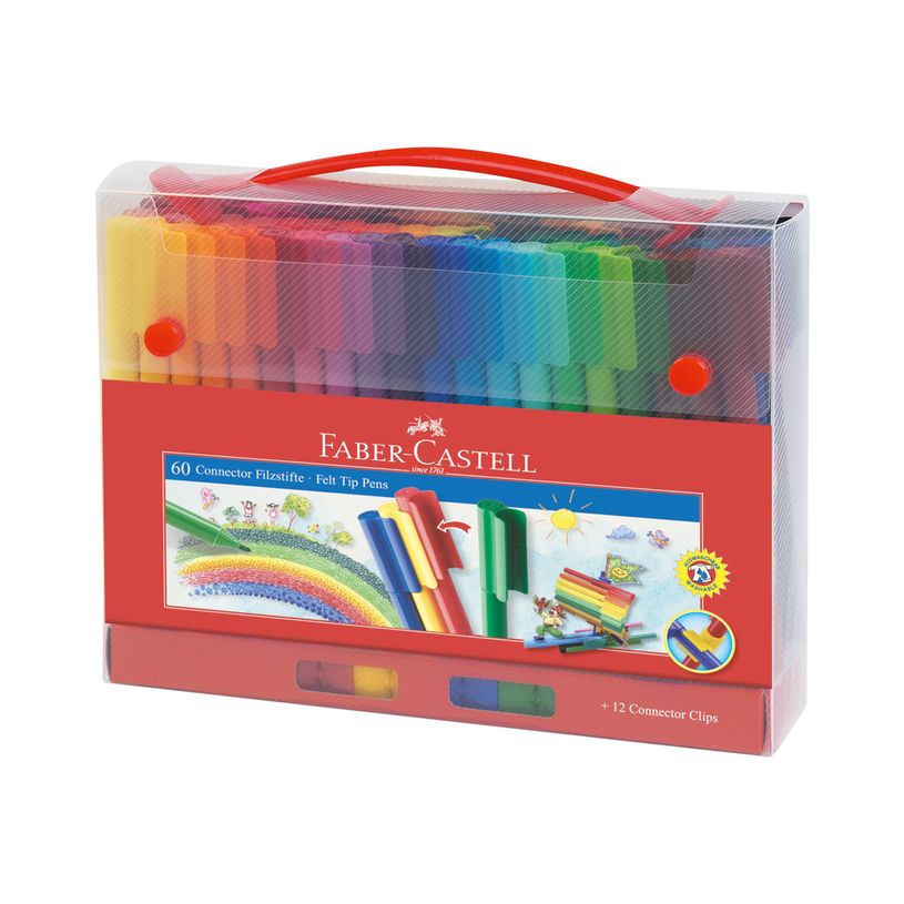 4005401555605-Faber-Castell CONNECTOR - feutre - couleurs vives assorties (pack de 60)-P_300031481_2-0