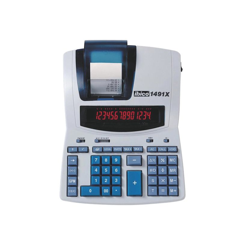 0403000371727-Rexel Ibico Professional 1491X - Calculatrice avec imprimante - LCD - 14 chiffres - alimen-P_300037172_4-0