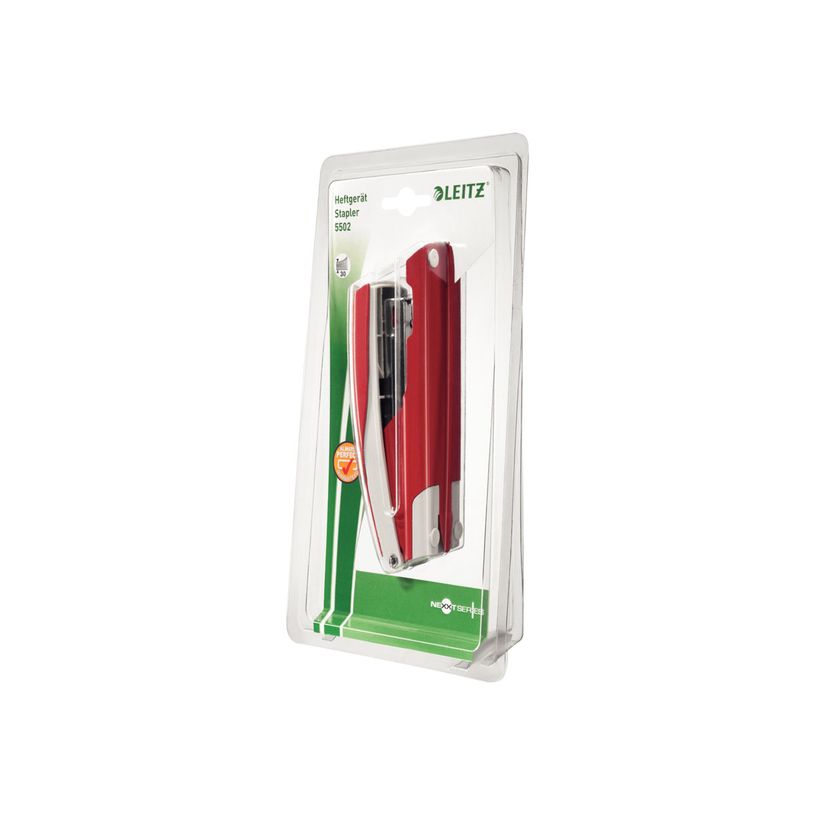 0403000424416-Leitz NeXXt - Agrafeuse - 30 feuilles - 24/6, 26/6 - rouge-P_300042441_5-4
