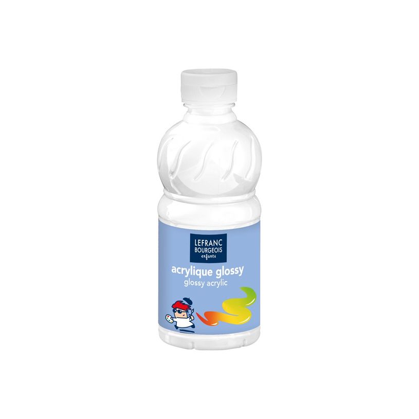3013648075405-Lefranc Bourgeois Glossy - Peinture acrylique - blanc - 250 ml-P_300049633_1-0