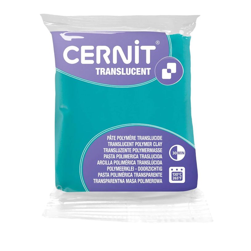 5411711427478-Cernit Translucent - Pâte à modeler - 56 g - vert émeraude - argile polymère--0