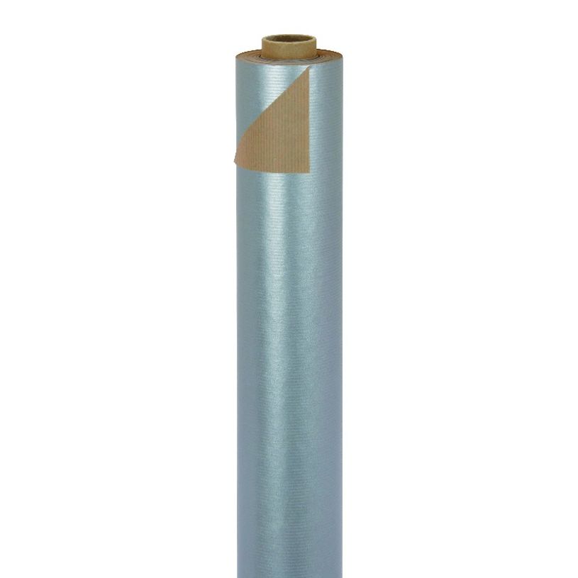 3664233003350-Logistipack - Papier cadeau kraft réversible - 70 cm x 50 m - 60 g/m² - gris/brun-P_400000152_1-0