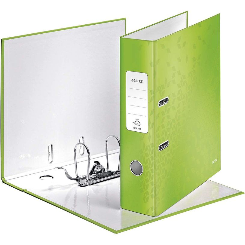 4002432123162-Leitz WOW - Classeur à levier 180° - Dos 80 mm - A4 - pour 600 feuilles - Carton pellicu-P_400000819_2-1