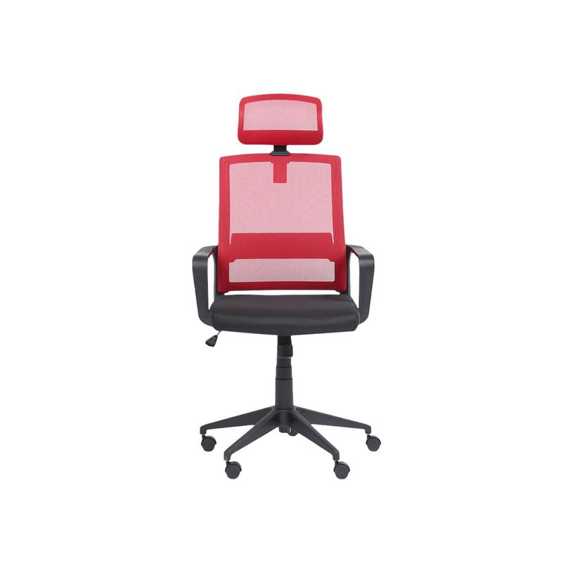 3760185020879-Fauteuil de bureau LIBERTY 02 - accoudoirs fixes - appui-tête réglable - noir et rouge-P_400000843_2-1