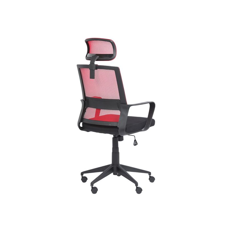 3760185020879-Fauteuil de bureau LIBERTY 02 - accoudoirs fixes - appui-tête réglable - noir et rouge-P_400000843_3-2