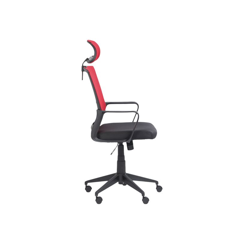 3760185020879-Fauteuil de bureau LIBERTY 02 - accoudoirs fixes - appui-tête réglable - noir et rouge-P_400000843_5-4