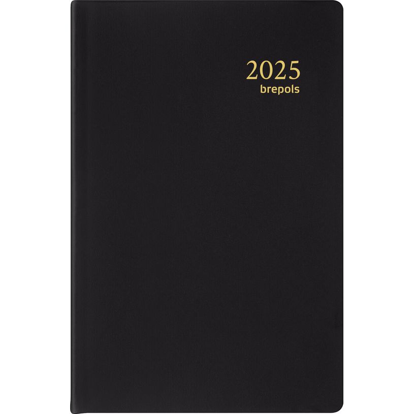 5412303149884-Agenda de poche Delta Seta - 1 semaine sur 2 pages - 8 x 12 cm - noir - Brepols-P_400001011_1-0