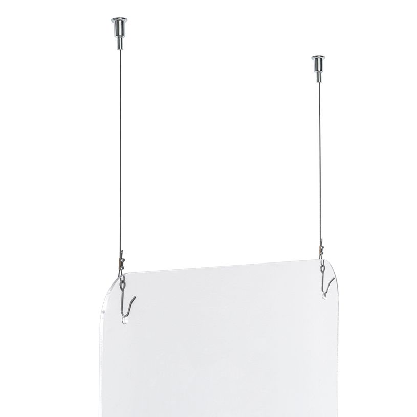 0404000015376-Exacompta - Vitre de protection à suspendre avec kit de fixation - 99 x 66 cm-P_400001537_4-2