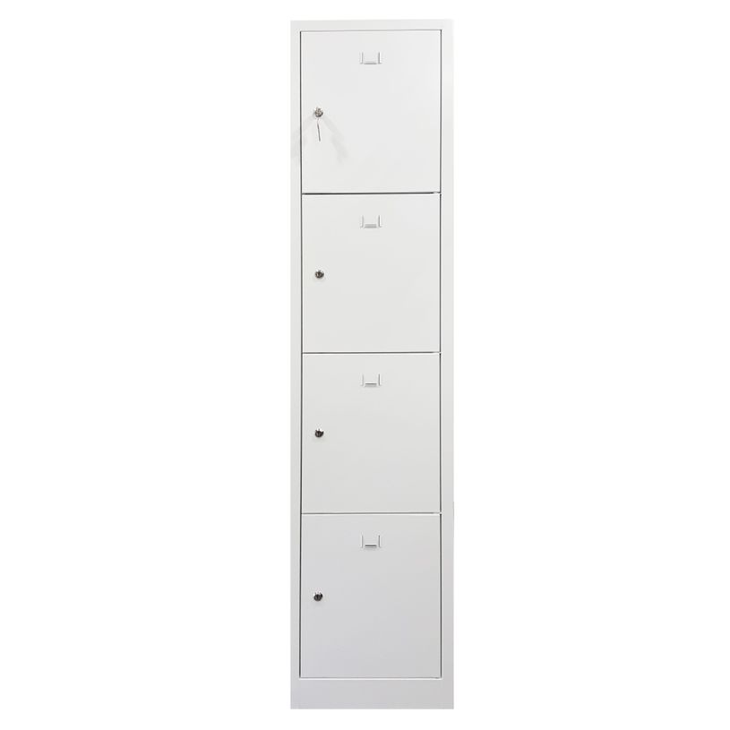 3700339894109-Vestiaire 1 colonne soit 4 cases monobloc - H180 x L30 x P50 cm - blanc-P_400001641_1-0