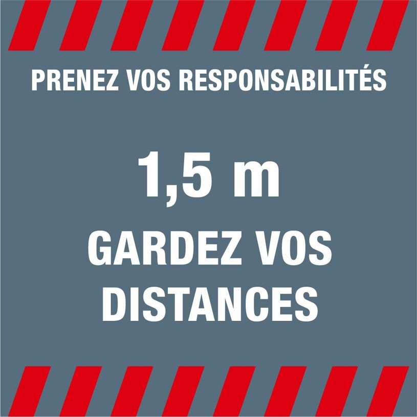 0404000020035-Novus Dahle - Tapis de distanciation sociale - Garder distances - 90 x 90 cm - gris-P_400002003_1-0