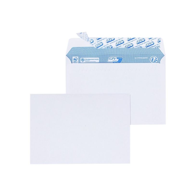 3250650033058-GPV - 200 Enveloppes C6 114 x 162 mm - 90 gr - sans fenêtre - blanc - bande adhésive ouv-P_400002456_2-1