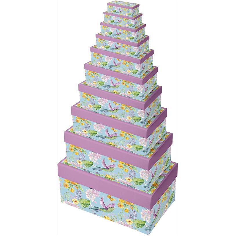 5033601544180-Clairefontaine Eurowrap - 10 Boîtes cadeau "Colibri" - 34 cm x 23,5 cm x 16 cm-P_400002834_1-0