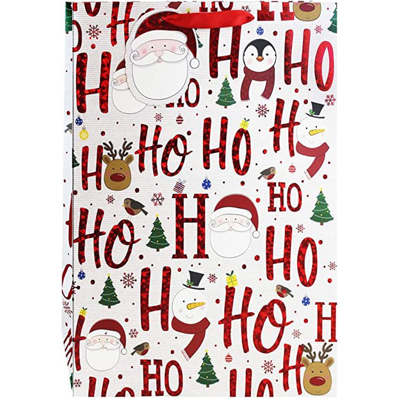 5033601539018-Clairefontaine Eurowrap - Sac cadeau - 33 cm x 15 cm x 45,5 cm - Hohoho-P_400002870_1-0