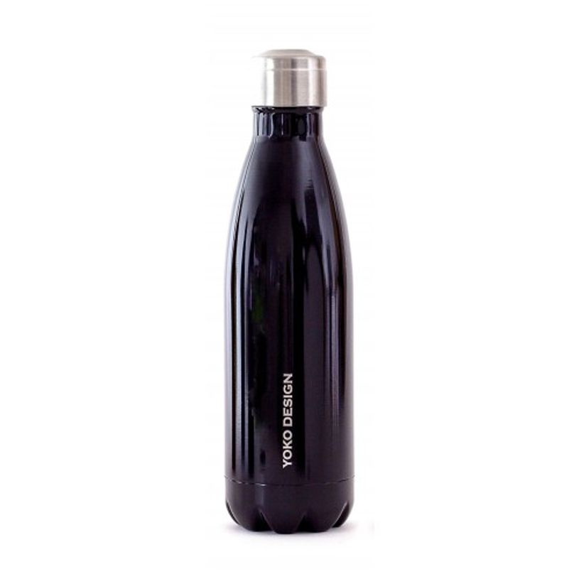 3411800013300-Gourde Bouteille isotherme - noir brillant - Yoko Design-P_400004914_1-0