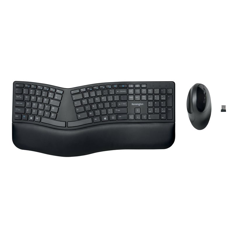 5028252602730-Kensington Pro Fit Ergo - Ensemble clavier et souris sans fil - Azerty - noir-P_400008884_16-1