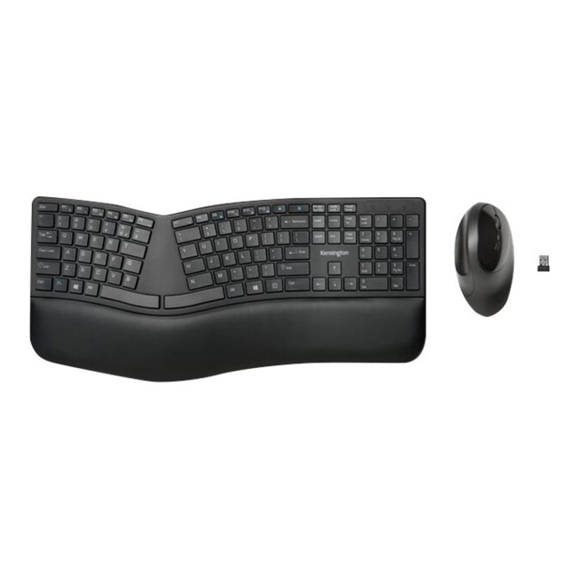 5028252602730-Kensington Pro Fit Ergo - Ensemble clavier et souris sans fil - Azerty - noir-P_400008884_19-4
