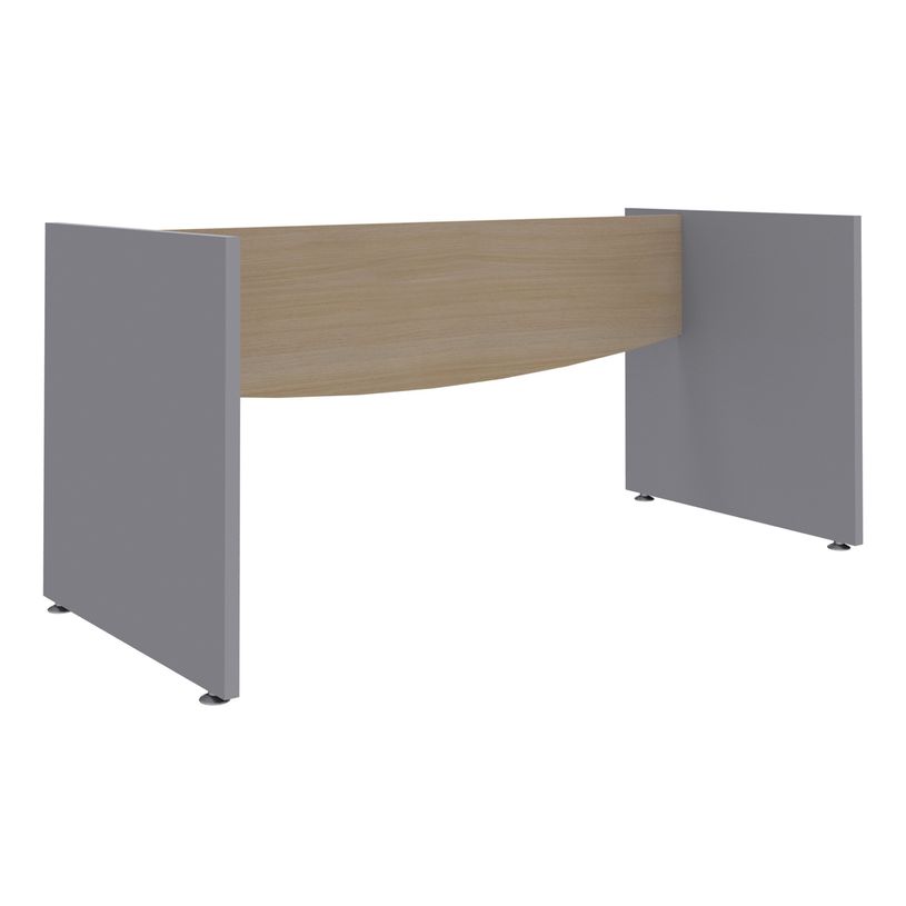 3253310105645-Bureau droit DUAL - L180 - Pieds Anthracite - plateau blanc-P_400009024_5-3