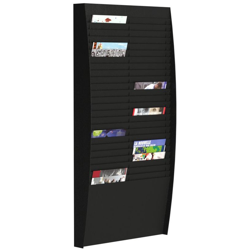 3660141170184-Présentoir mural - 50 cases verticales pour document format A4 - noir-P_400009616_1-0