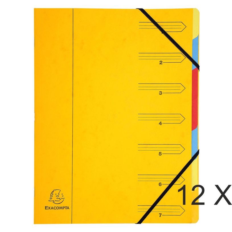 3130631540792-Exacompta - 12 Trieurs 7 positions - jaune-P_400010710_1-0