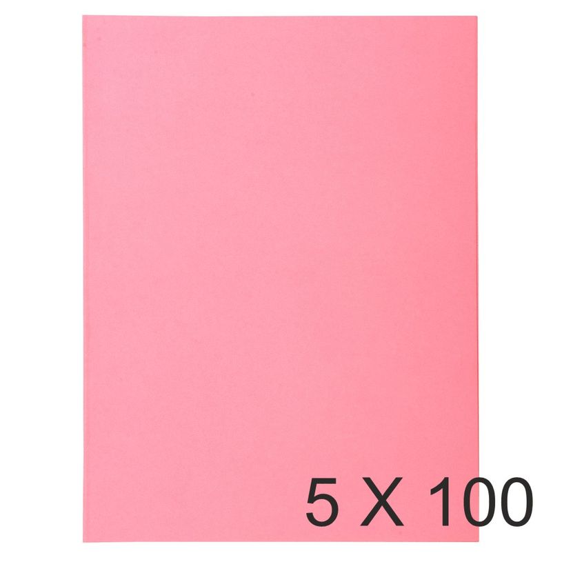 3288583401033-Exacompta Super 160 - 5 Paquets de 100 Chemises - 160 gr - rose-P_400010887_1-0