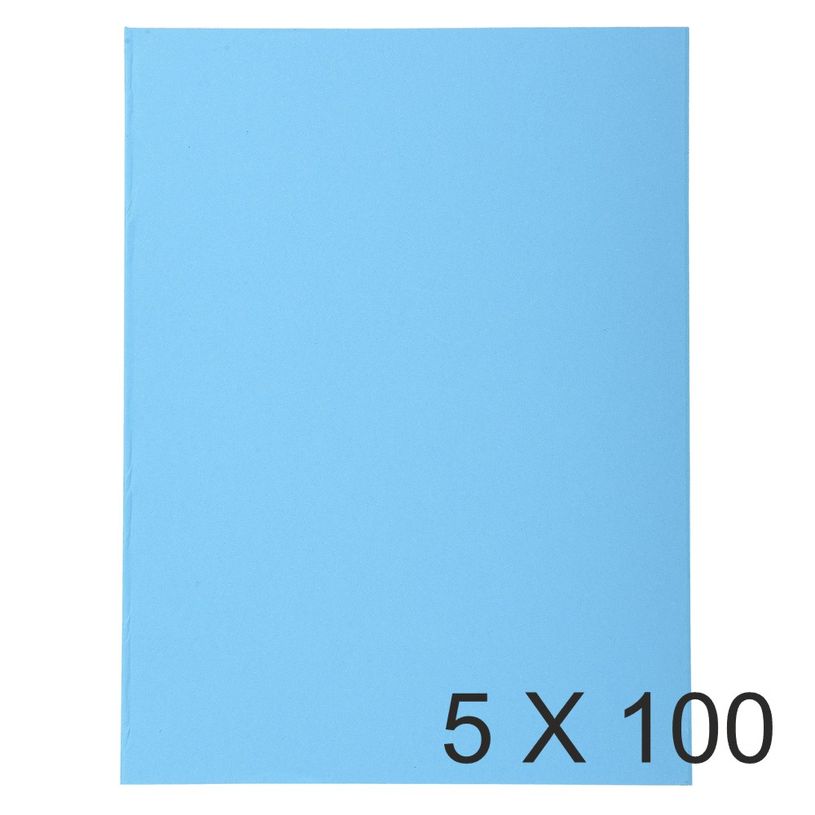 3288584101109-Exacompta Forever - 5 Paquets de 100 Chemises - 220 gr - bleu vif-P_400010908_1-0