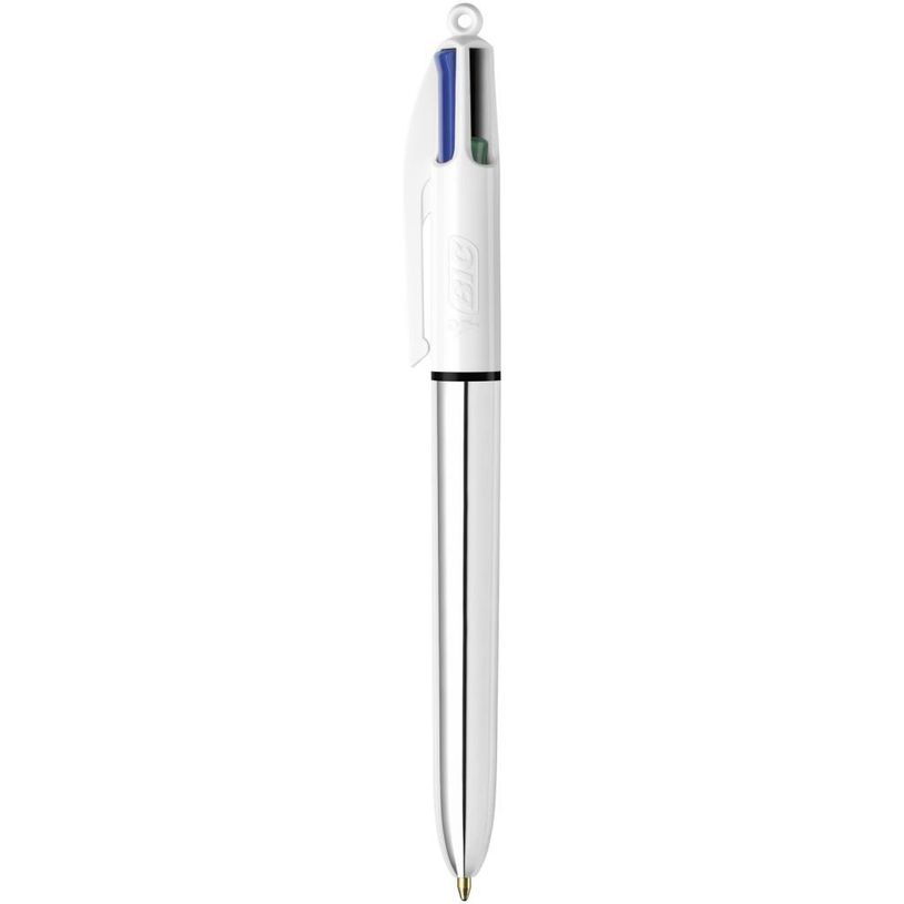 3086123310384-BIC 4 Couleurs Shine - Stylo à bille 4 couleurs - corps argent-P_400011349_2-1