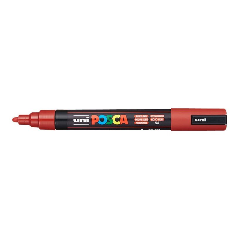 4902778262542-Posca - Marqueur peinture pointe moyenne - rouge rubis-P_400011637_1-0
