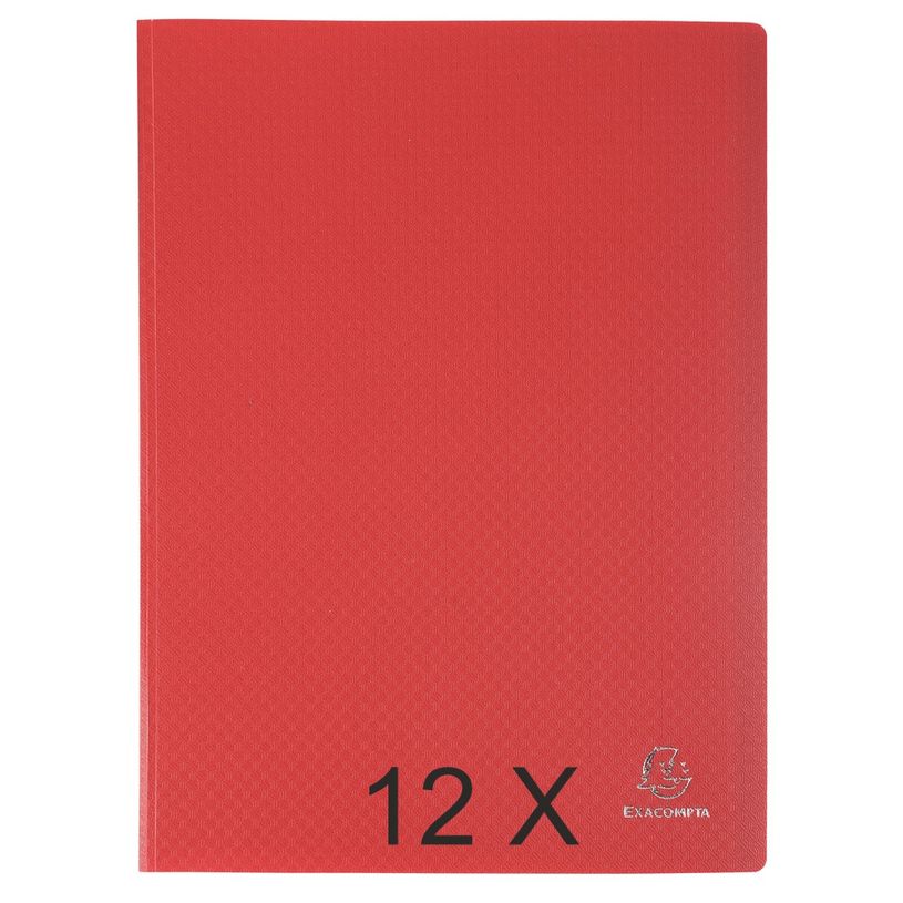 3130632088354-Exacompta Opak - 12 Porte vues - 60 vues - A4 - rouge-P_400011721_1-0