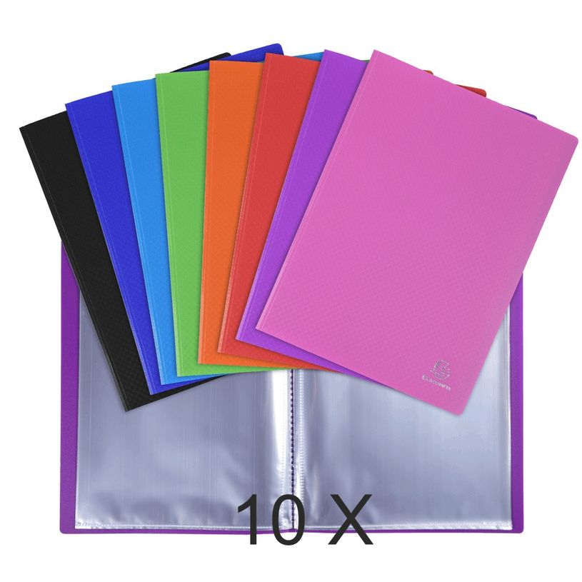 3130631088409-Exacompta Opak - 10 Porte vues - 80 vues - A4 - couleurs assorties-P_400011725_1-0