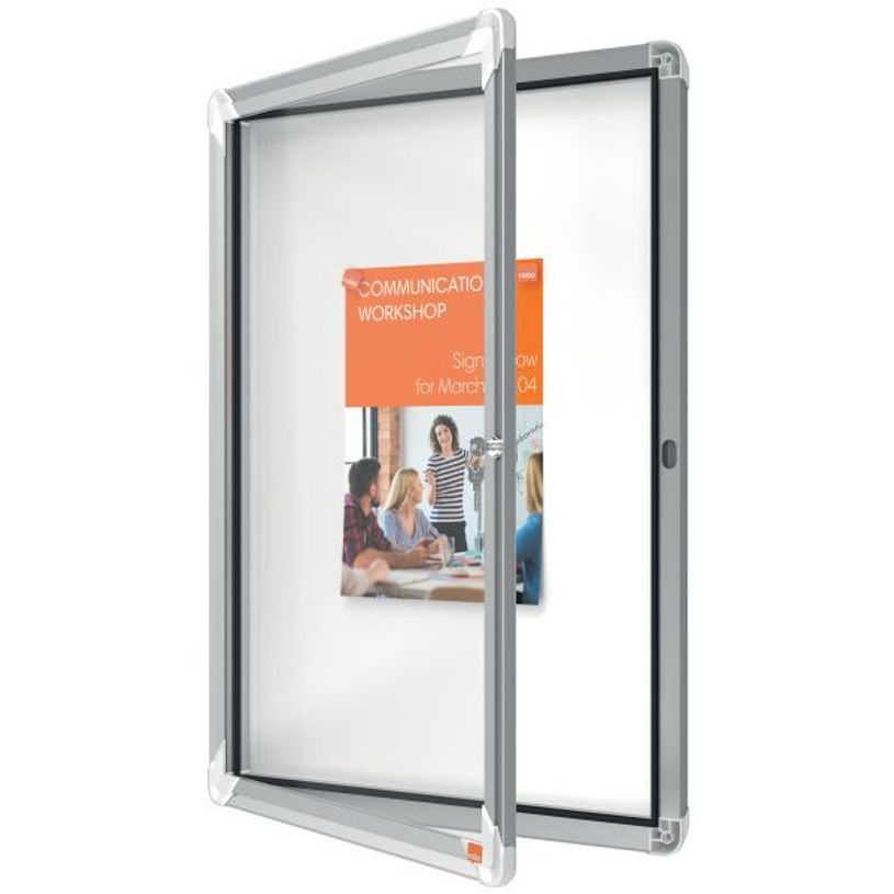 5028252063920-Nobo - Vitrine d'affichage - 4 feuilles A4 - surface magnetique - porte battante - 49,3 x 66,7 x 4,3 cm--5
