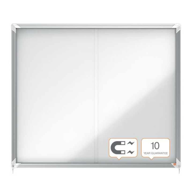 5028252076210-Nobo - Vitrine d'affichage - 15 feuilles A4 - surface magnetique - porte coulissante - 113,7 x 96,7 x 6--2