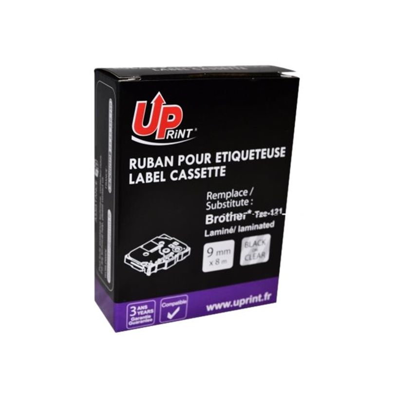 3584770437190-Uprint - Ruban d'étiquettes auto-adhésives pour Brother TZeS121 - 1 rouleau (9 mm x 8 m) - fo-P_400013499_1-1