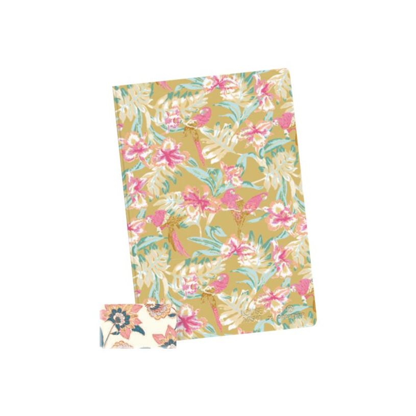 3108725885616-Oberthur Louise Misha - Carnet de notes souple A5 - ligné - perroquets-P_400013821_1-0