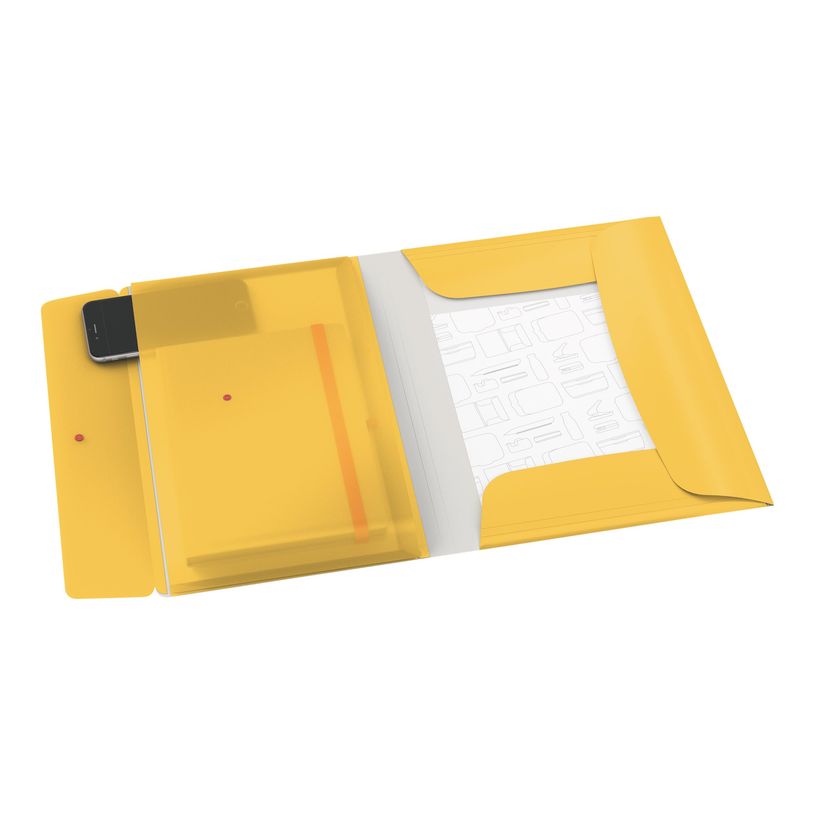 4002432125692-Leitz Cosy Mobile - Chemise à 3 rabats polypropylène - A4 - jaune-P_400014131_2-1