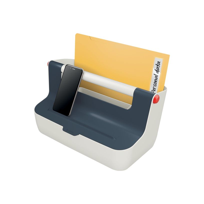 4002432126217-Leitz Cosy - Boîte de rangement organisateur de bureau - gris - plastique ABS-P_400014160_4-1