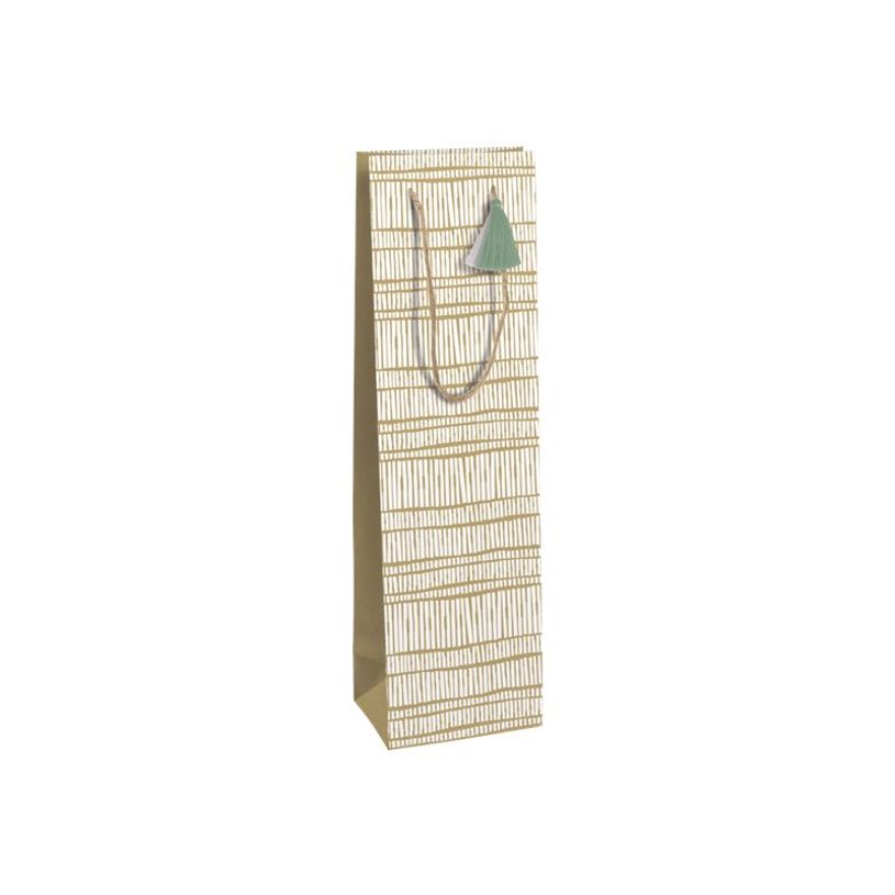 5033601515111-Clairefontaine Instinct - Sac cadeau pour bouteille kraft/blanc - 12,7 cm x 9 cm x 35,5 cm-P_405110175_1-0
