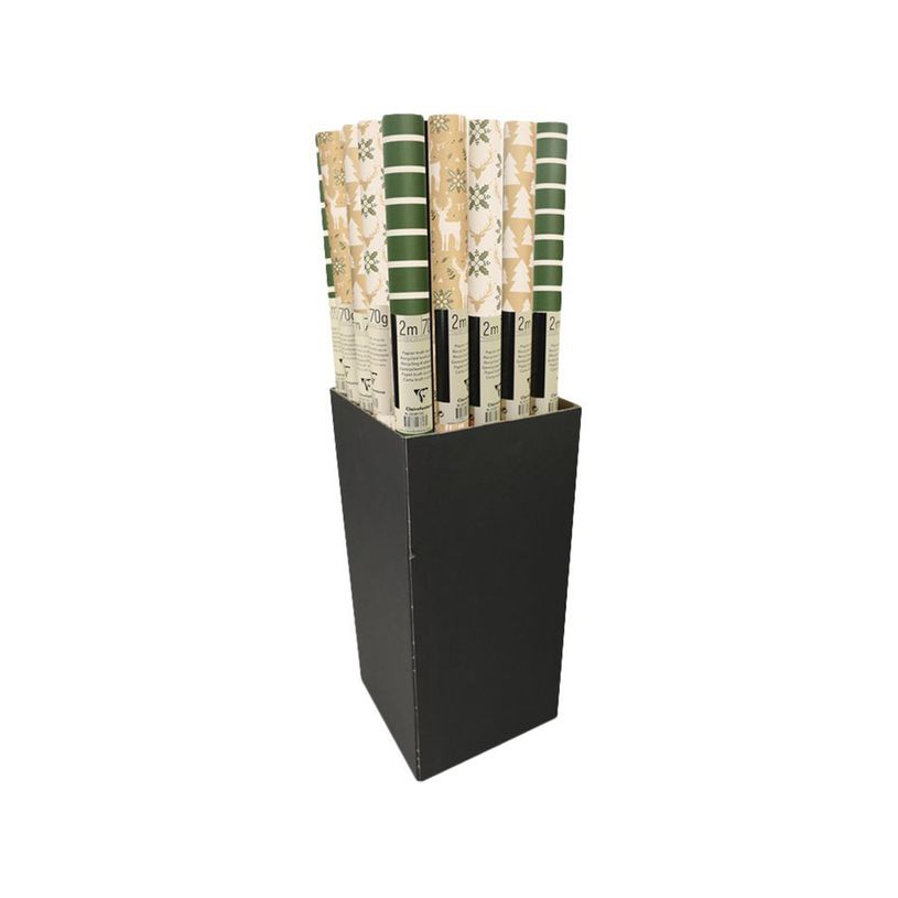 3329682238769-Clairefontaine Lovely Home - Papier cadeau kraft - 70 cm x 2 m - 70 g/m² -  différents m-P_405110210_4-3