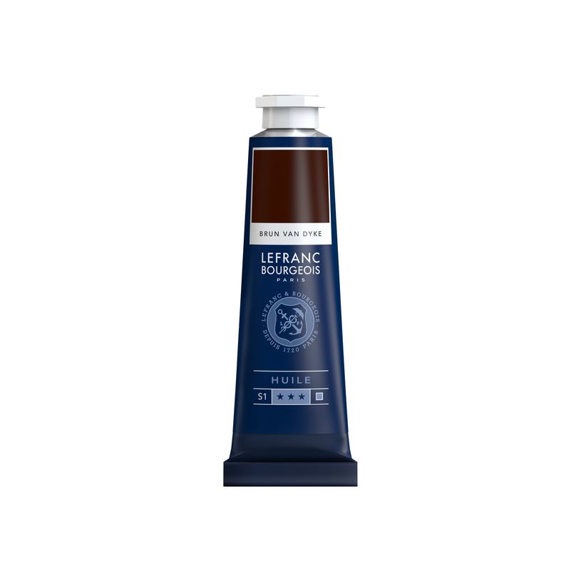 3013648100411-Lefranc Bourgeois - Peinture à l'huile - marron Van Dyck - 40 ml-P_405111448_1-0