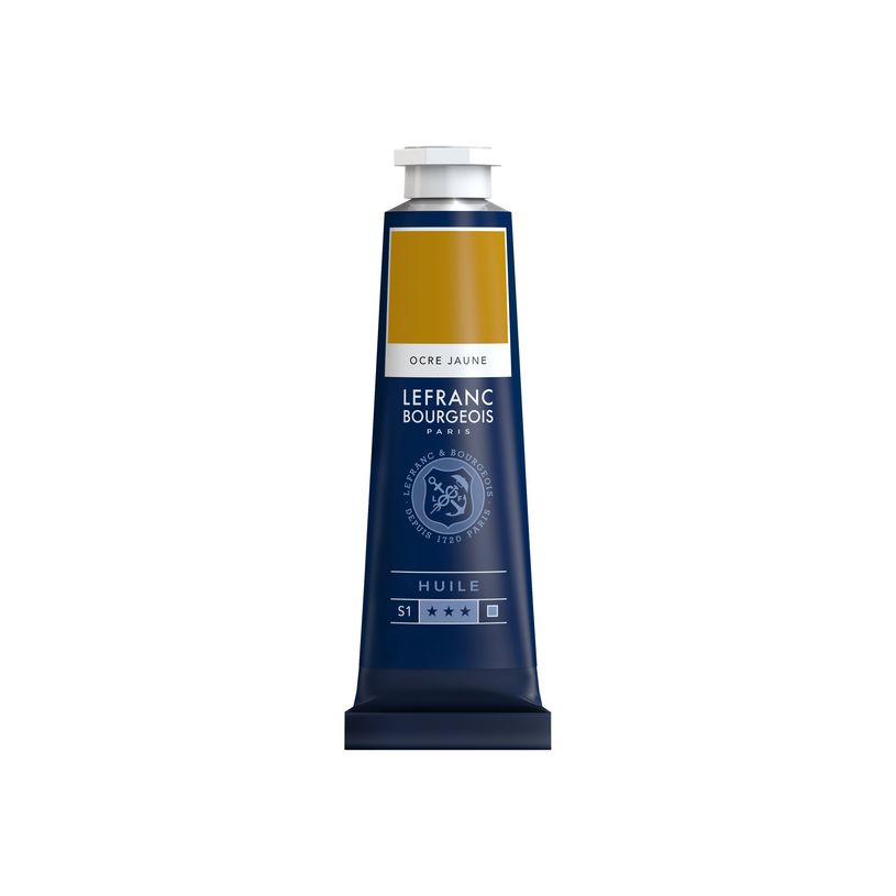 3013648100350-Lefranc Bourgeois - Peinture à l'huile - ocre jaune - 40 ml-P_405111460_1-0
