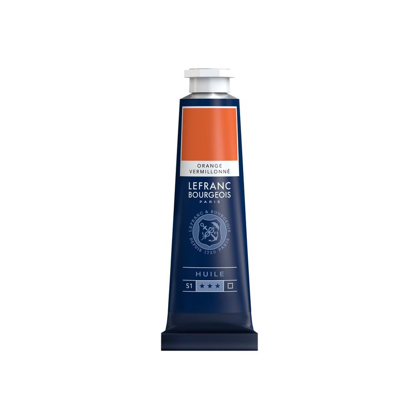 3013648100077-Lefranc Bourgeois - Peinture à l'huile - vermillion orange - 40 ml-P_405111465_1-0