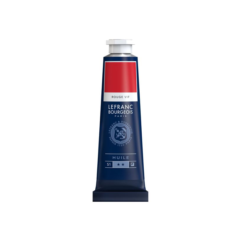 3013648100107-Lefranc Bourgeois - Peinture à l'huile - rouge vif - 40 ml-P_405111470_1-0