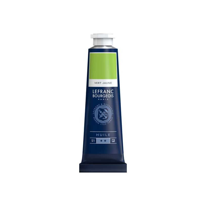 3013648100305-Lefranc Bourgeois - Peinture à l'huile - jaune vert - 40 ml-P_405111479_1-0