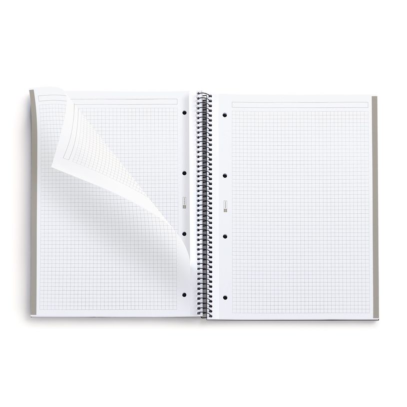 8422593465806-THE ORIGINAL NOTEBOOK, couverture rigide, A4, quadrillage 5x5 mm, 80 feuilles de 1 couleur, Miquelrius,--2