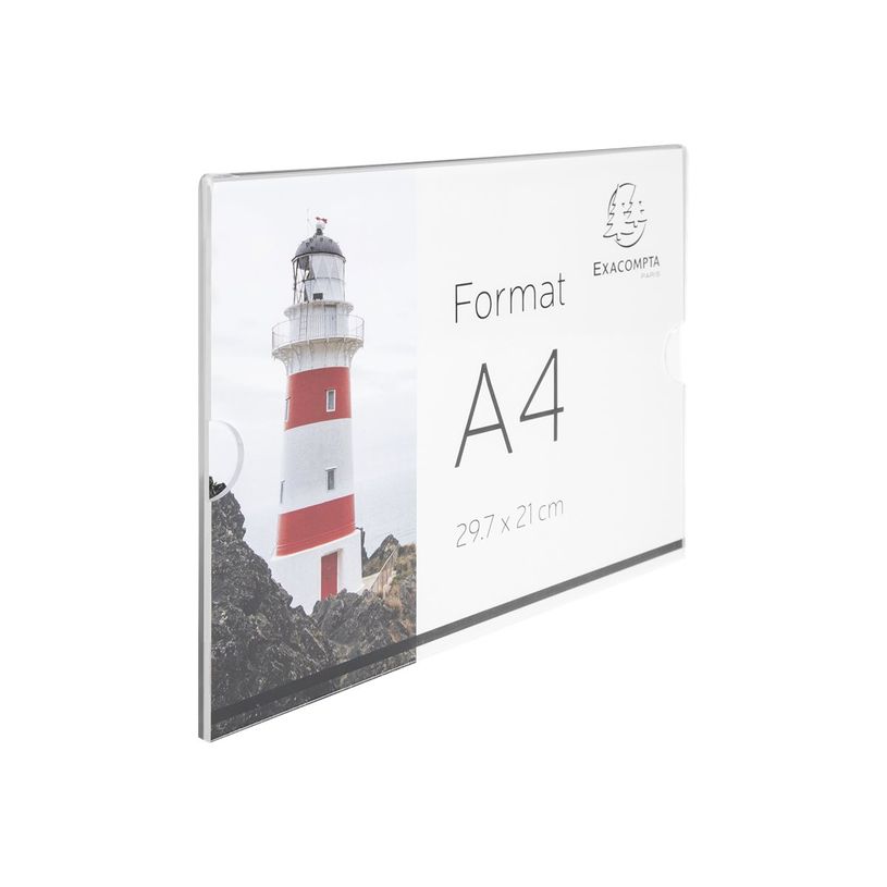 9002493109711-Exacompta - Présentoir mural pour A4 horizontal - double face - vissable et collable-P_405112076_2-1