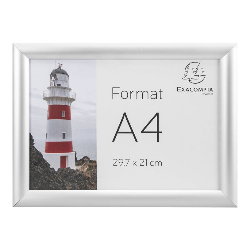 9002493104785-Exacompta Office cadre - Cadre mural clipsable pour A4 - aluminium/cristal-P_405112084_2-1