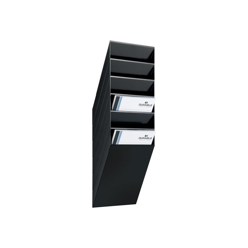 7318089760061-Durable Flexiboxx - Présentoir mural porte-document - 6 cases A4 portrait - noir-P_405112863_1-0