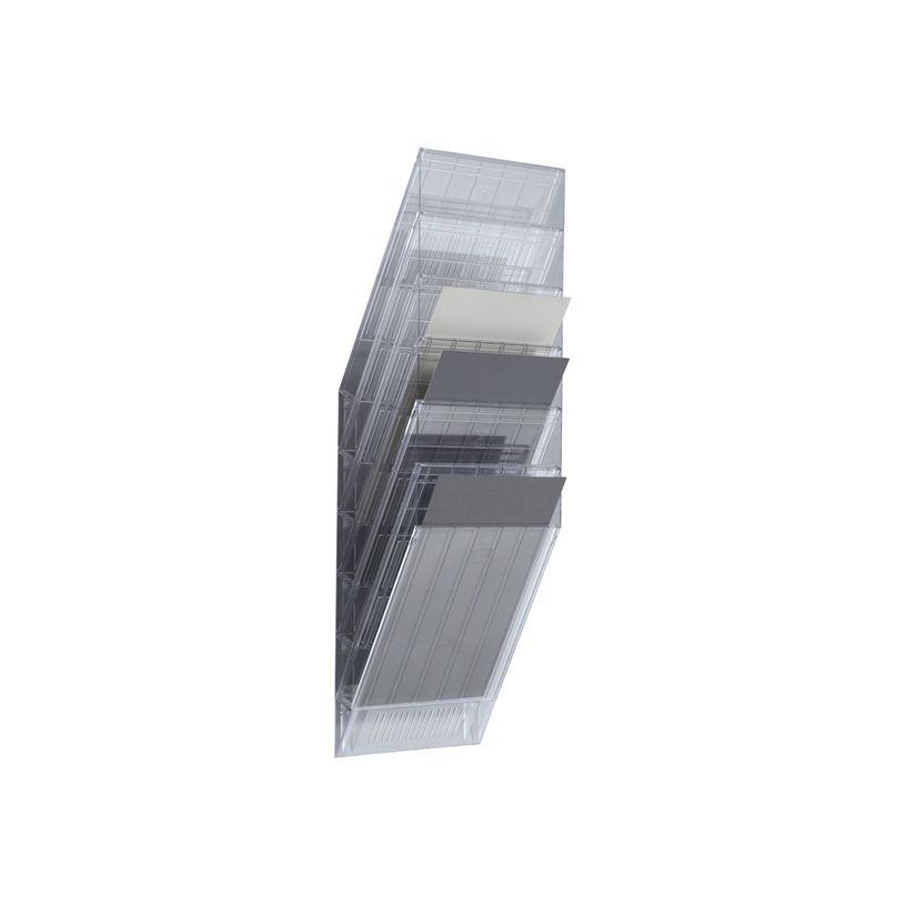 7318089760405-Durable Flexiboxx - Présentoir mural porte-document - 6 cases A4 portrait - transparent-P_405112864_1-0
