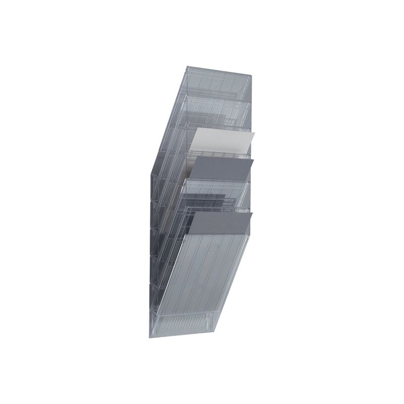 7318089785408-Durable Flexiboxx - Présentoir mural porte-document - 6 cases A4 paysage - transparent-P_405112866_1-0