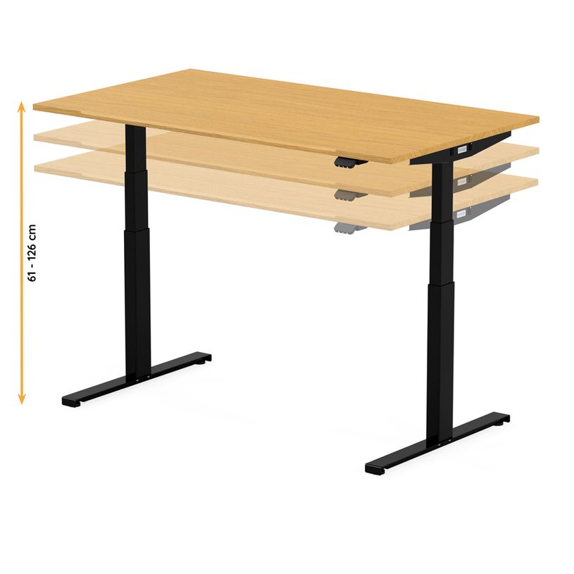 3760350281173-Bureau électrique UGO - L140x80cm - pieds noirs - plateau imitation chêne Stone-P_405113027_9-8